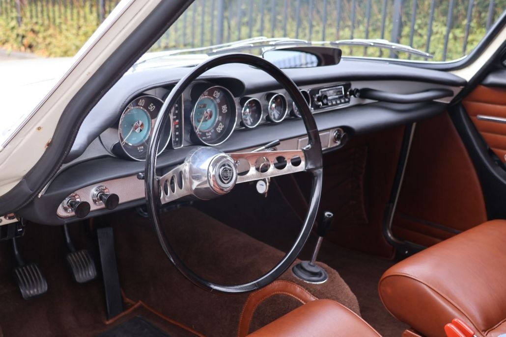 Volvo P1800 for sale | Volvo P1800 S – 1966 | Dutch Delivered | Fully Restored | Custom Brown Leather Interior - Image 40