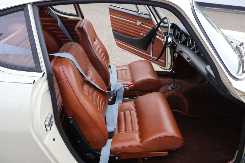 Volvo P1800 for sale | Volvo P1800 S – 1966 | Dutch Delivered | Fully Restored | Custom Brown Leather Interior - Image 46