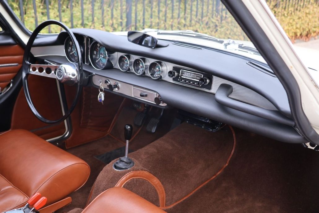Volvo P1800 for sale | Volvo P1800 S – 1966 | Dutch Delivered | Fully Restored | Custom Brown Leather Interior - Image 48