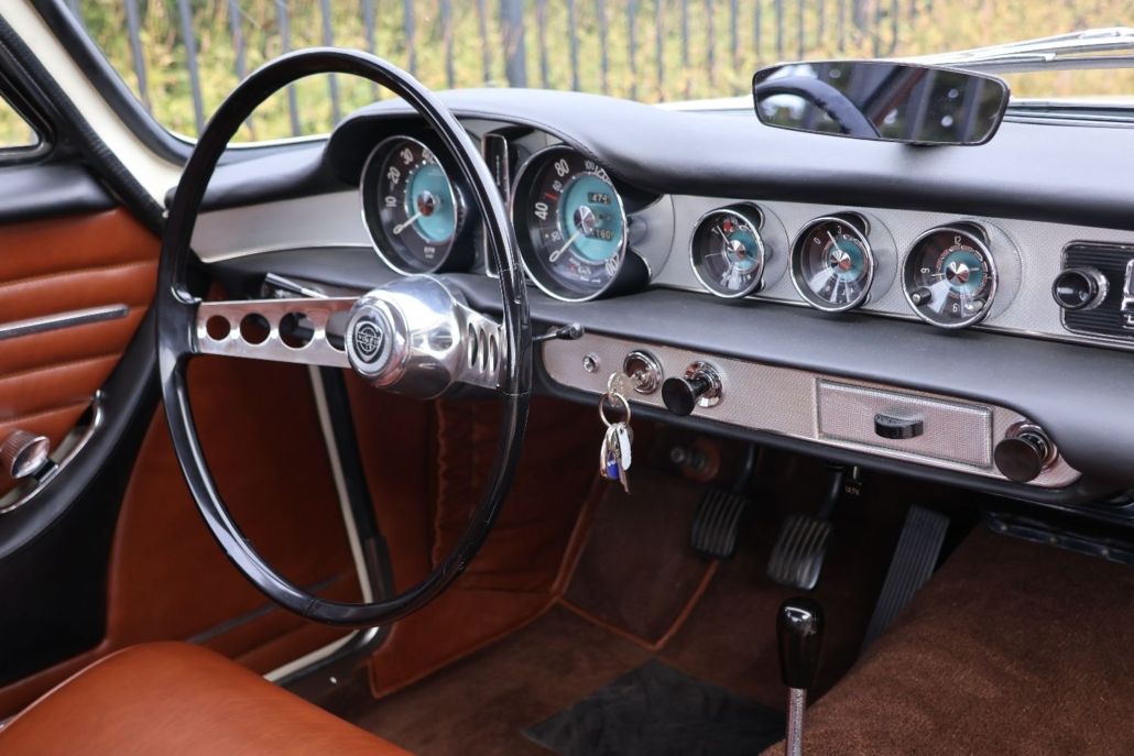 Volvo P1800 for sale | Volvo P1800 S – 1966 | Dutch Delivered | Fully Restored | Custom Brown Leather Interior - Image 49