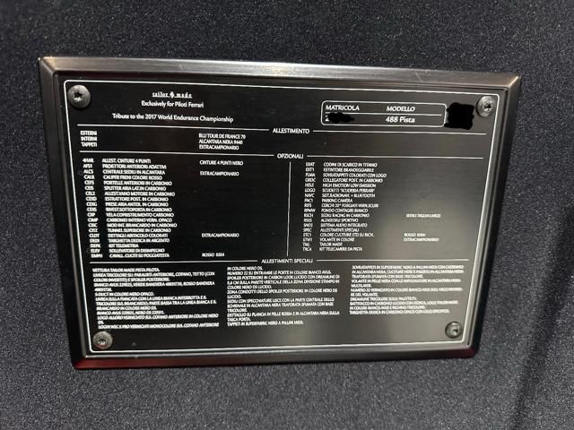 Ferrari 488 for sale | FERRARI 488 Pista Piloti Blu Tour de France Tailor Made Full - Image 14