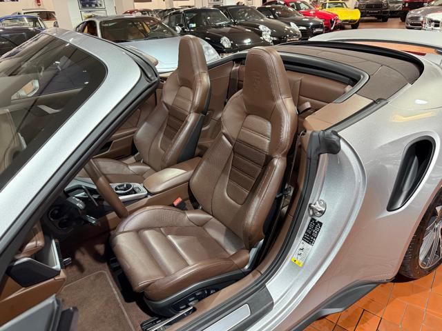 Porsche 911 for sale | PORSCHE 911 Turbo S Cabriolet -Pelle Marrone-Capote Marrone - Image 36