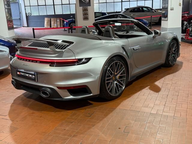Porsche 911 for sale | PORSCHE 911 Turbo S Cabriolet -Pelle Marrone-Capote Marrone - Image 22