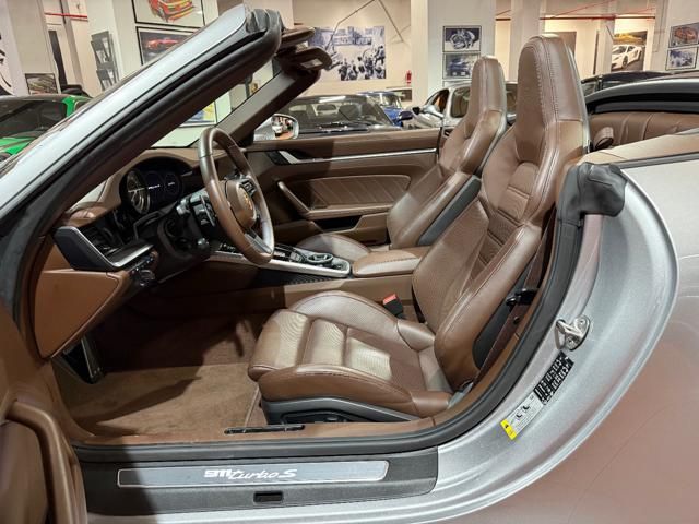Porsche 911 for sale | PORSCHE 992 Turbo S Cabriolet -Pelle Marrone-Capote Marrone - Image 9