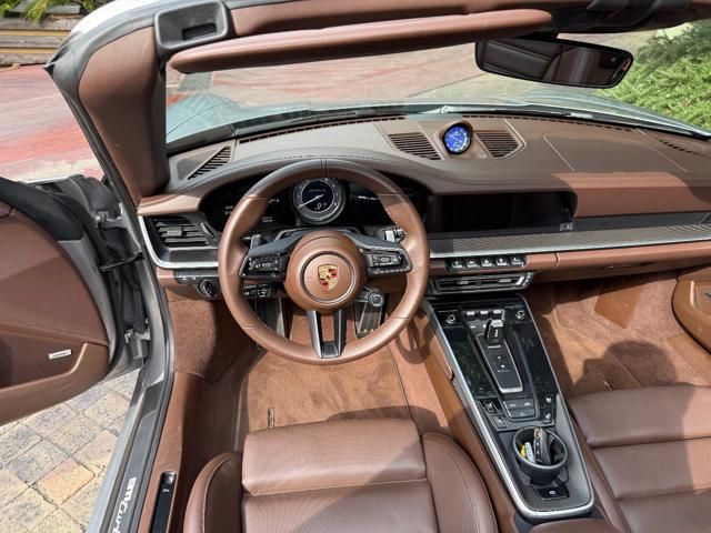 Porsche 911 for sale | PORSCHE 992 Turbo S Cabriolet -Pelle Marrone-Capote Marrone - Image 86