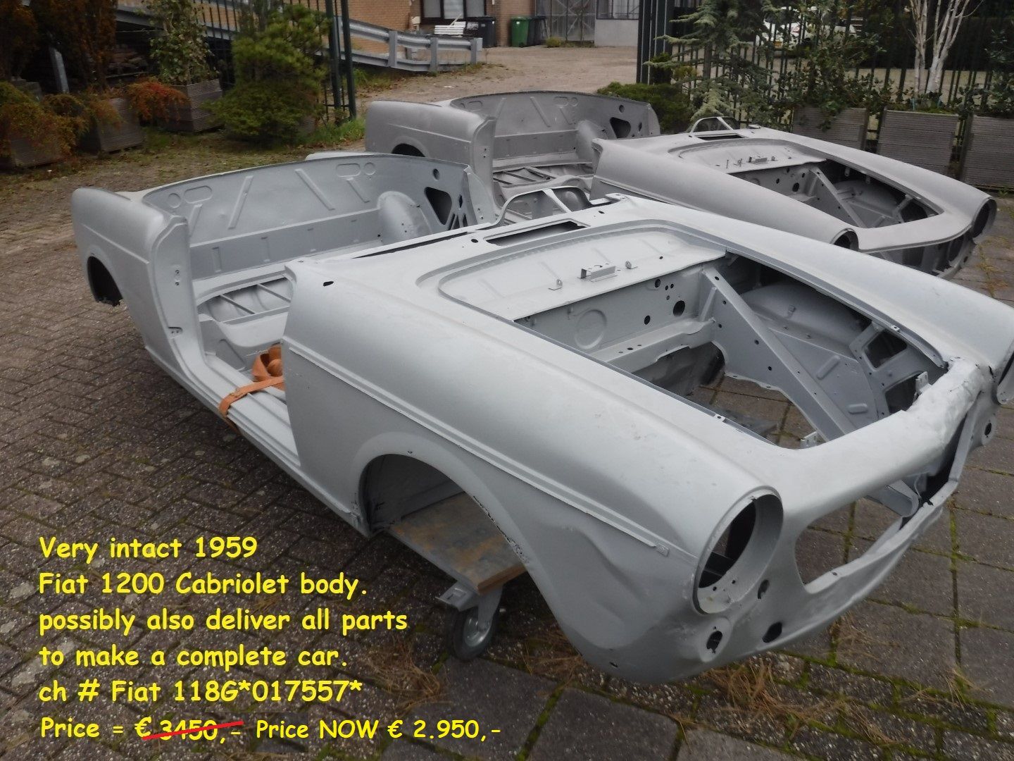 Fiat 1200 for sale | Fiat - 1200 Cabriolet body - Image 3