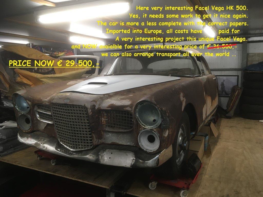 Facel Vega HK500 for sale | Facel Vega - HK 500 to restore