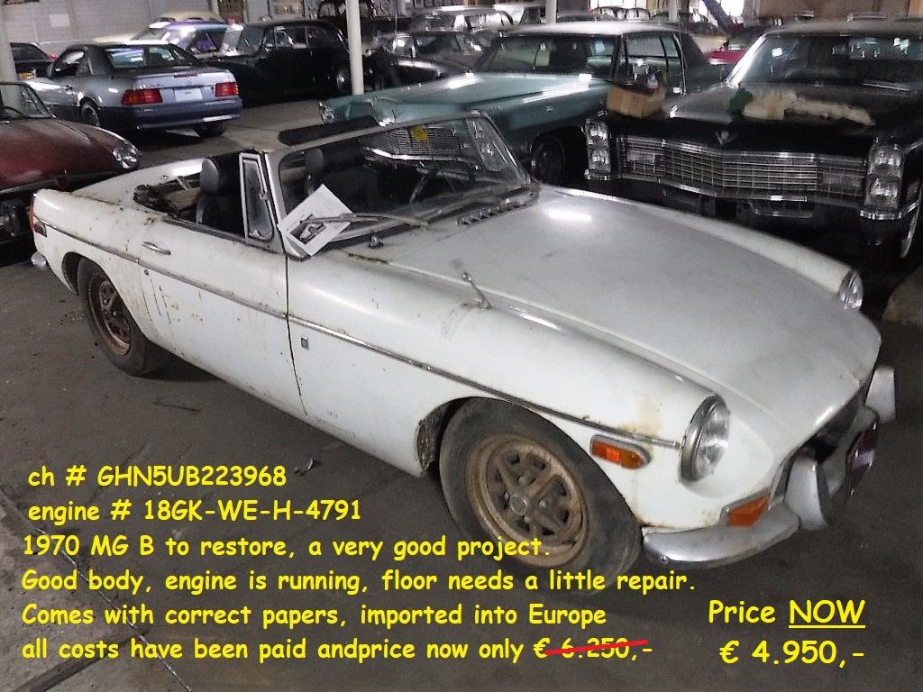 MG MGB for sale | MG - B Cabrio no. 3968