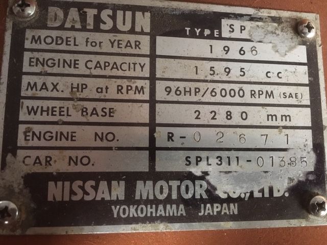 Datsun Sports (Roadster) for sale | Datsun - 1600 Fairlady restored - Image 8