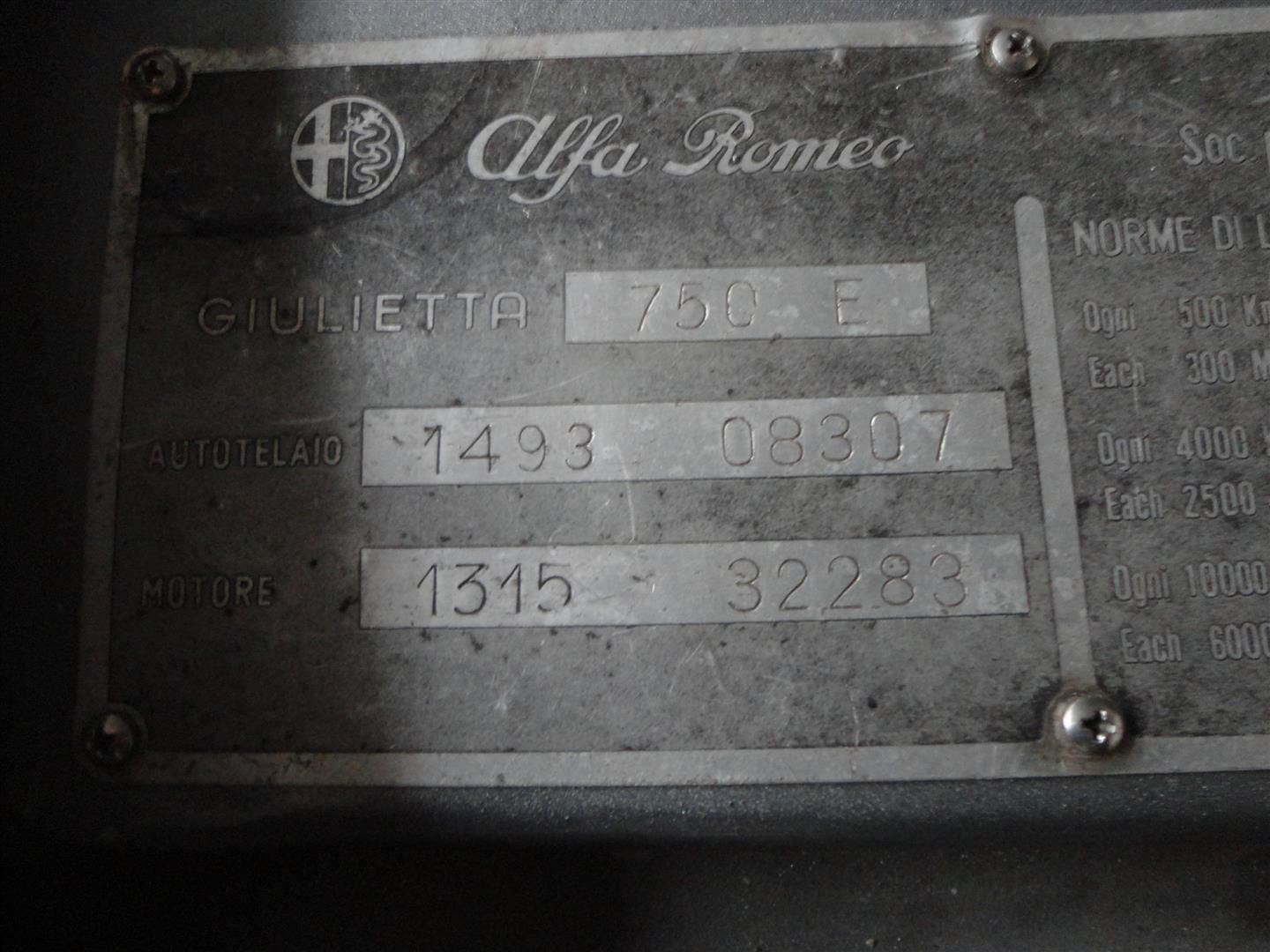 Alfa Romeo Giulietta (750/101) for sale | Alfa Romeo - 1300 Sprint Veloce 8307 - Image 47