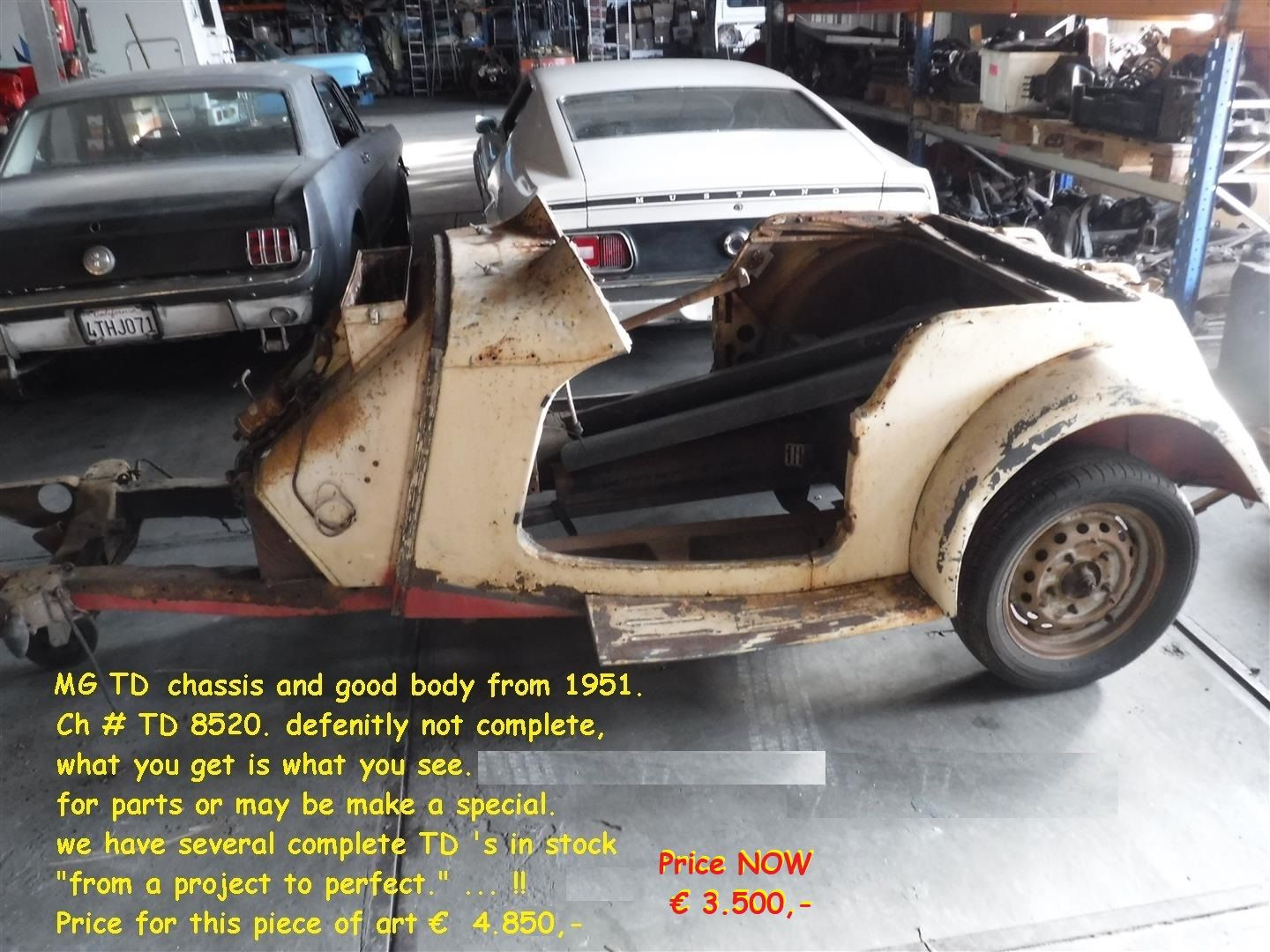 MG TD for sale | MG - TD car for parts