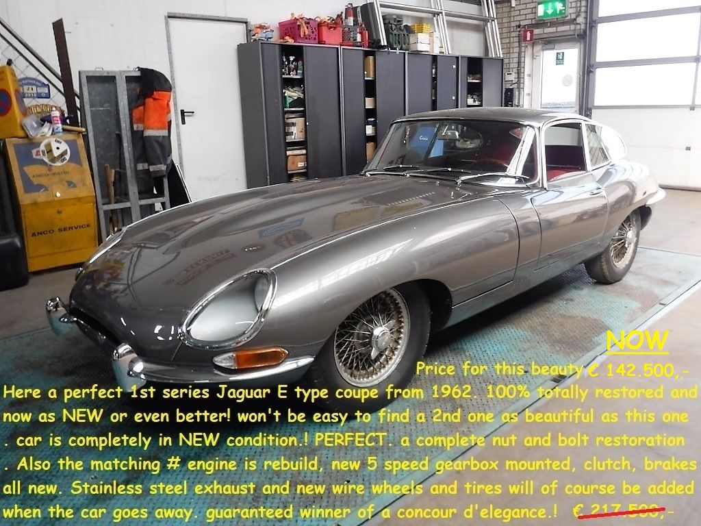 Jaguar E-Type for sale | Jaguar - 1 ste serie E-type 1962 - Image 81