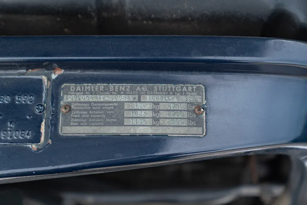 Mercedes-Benz W108/W109 for sale | 1973 MERCEDES -BENZ 300 SEL 3.5 - Image 58